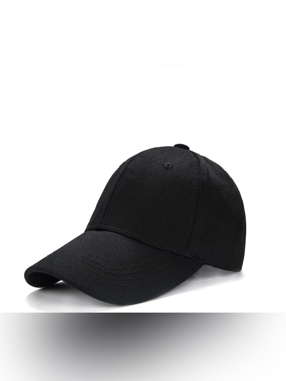 Kids Black Baseball Cap - Unbranded Adjustable Hat